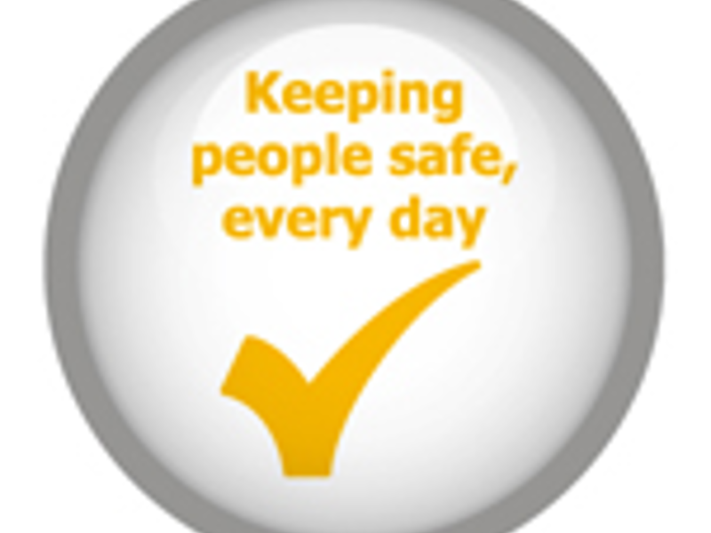 Keeping people safe, every day logo.