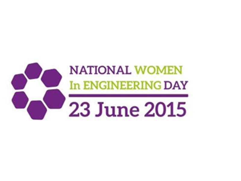National women in engineering logo, 2015.