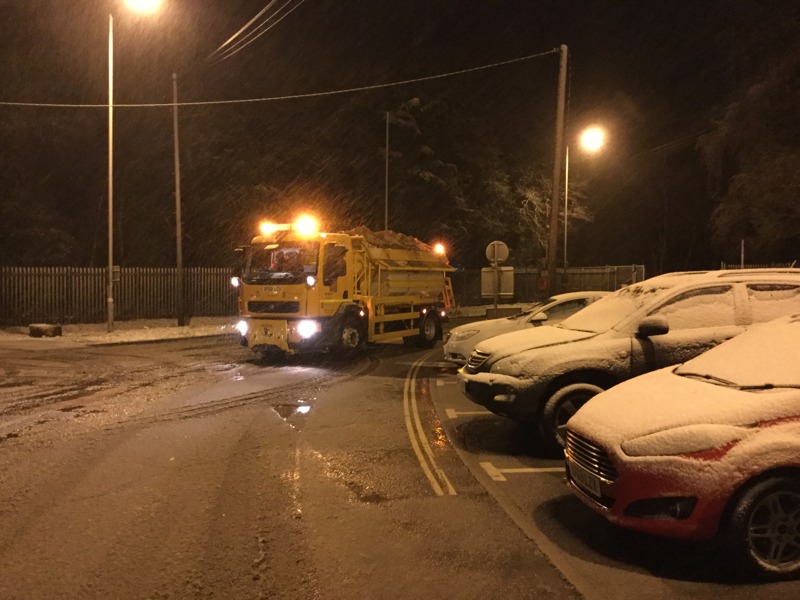 Image of a van in the snow.