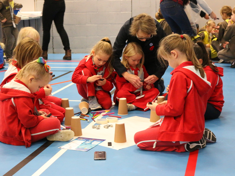 Image of children playing arts and crafts