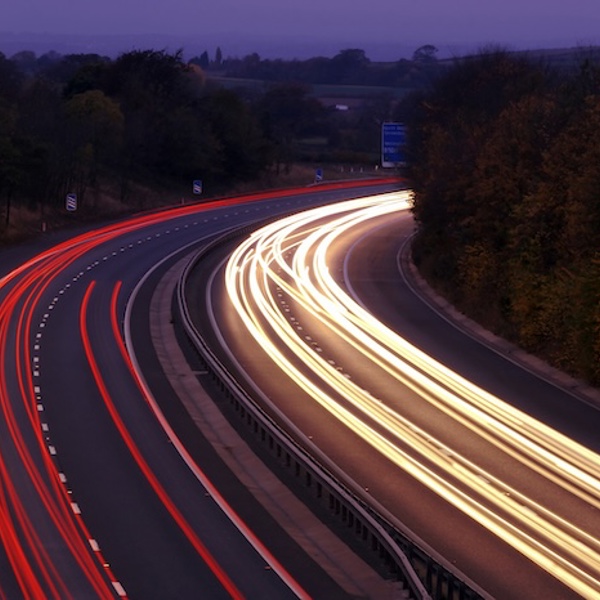 Highspeed image of a motorway 