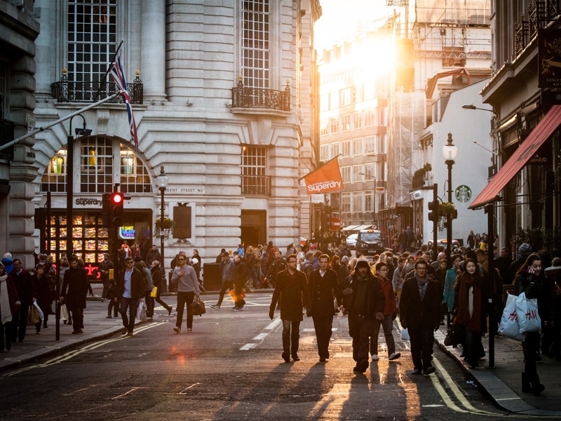 Image of a busy city centre.