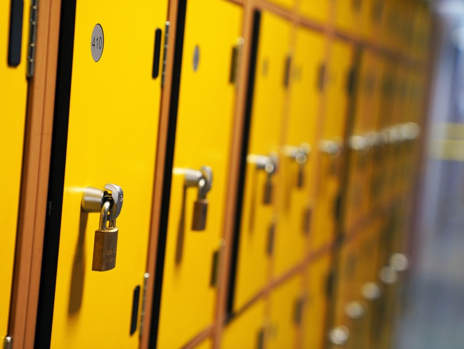Image of yellow lockers