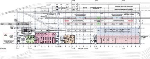 Ground Floor Plan of the Maintenance Shed and Office Building