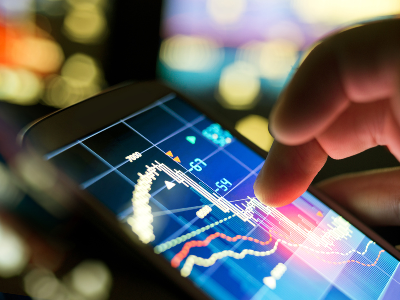 Image of data on a screen.