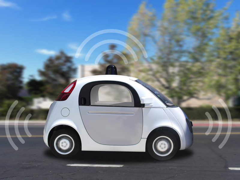 A digital image of a two person car.