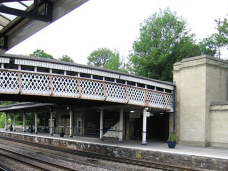 Image of a bridge over a rail track