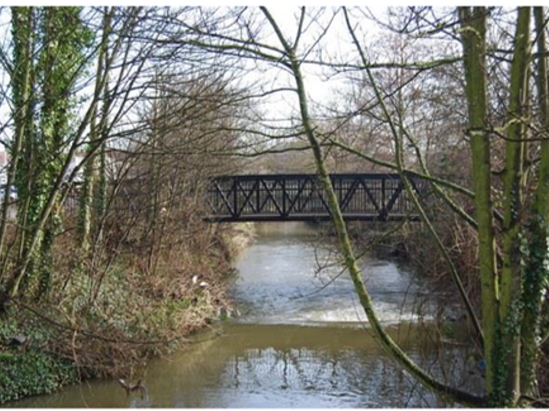 a footbridge.